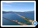 Beautiful Lake Pend Oreille and the Long Bridge